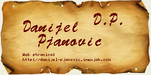 Danijel Pjanović vizit kartica